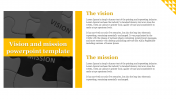 Stunning Vision and Mission PowerPoint Template Slides